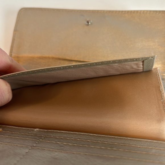 Nine West Red Leather Wallet with Silver Zipper Detail - Picture 9 of 11